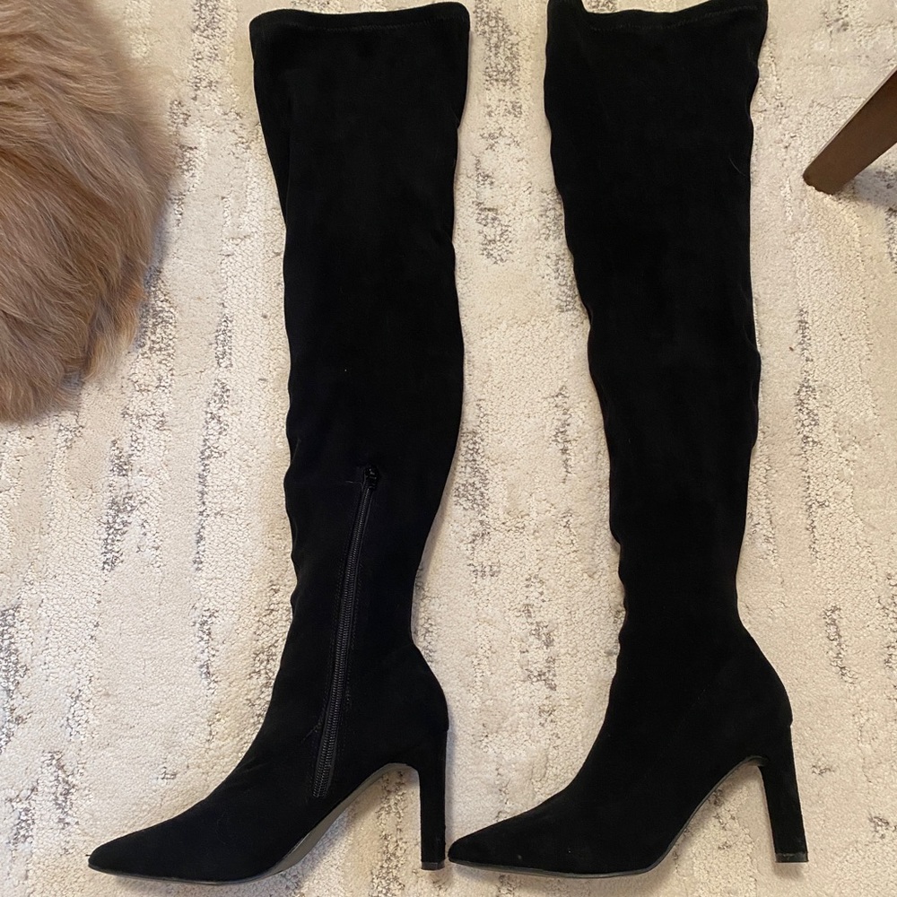 Above the knee (thigh high) suede boots